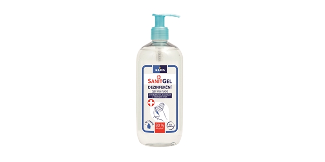SANITGEL dezinfekční gel na ruce 500 ml dávkovač                                                                                                                                                                                                          