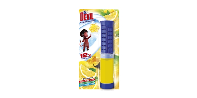 Dr. DEVIL 3in1 WC POINT BLOCK 75 ml Lemon fresh                                                                                                                                                                                                           