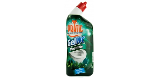 PRATIC GEL WC MOUNTAIN 750 ml WC gel s horskou vůní borovice                                                                                                                                                                                              
