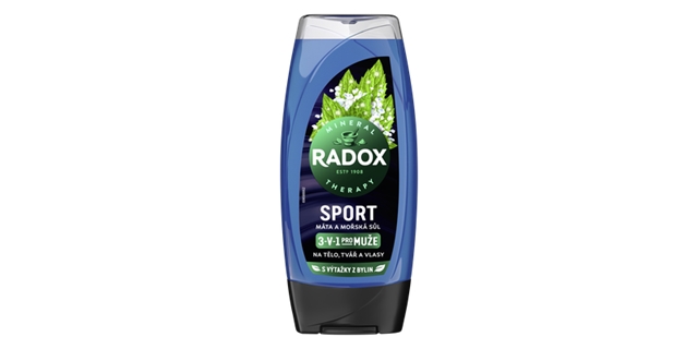 Radox SG Sport men 225 ml                                                                                                                                                                                                                                 