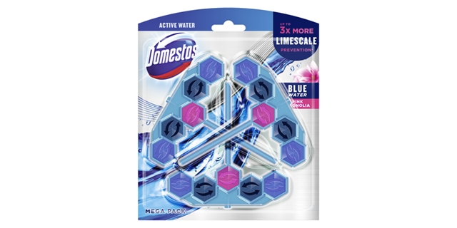 Domestos Power5+ Blue Water Pink Magnolia 3x53g                                                                                                                                                                                                           