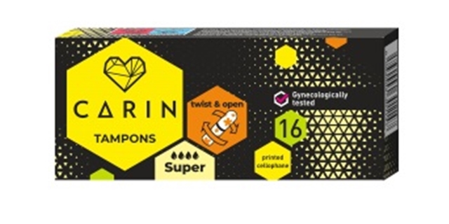 Carin menstruační tampony Super 16 ks                                                                                                                                                                                                                     