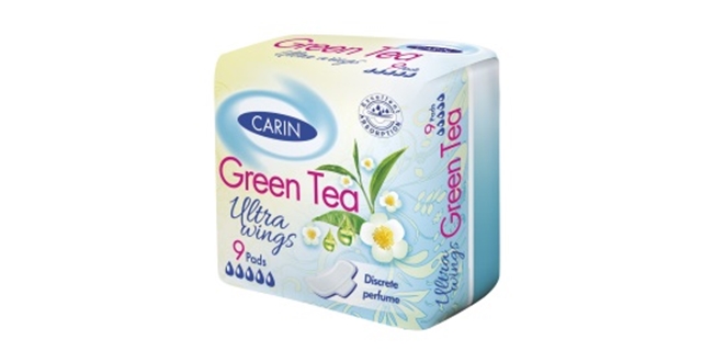 Carin Green Tea Ultra wings 9ks                                                                                                                                                                                                                           
