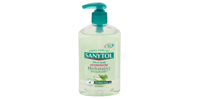 SANYTOL Dezinfekční mýdlo hydratující 250 ml                                                                                                                                                                                                              