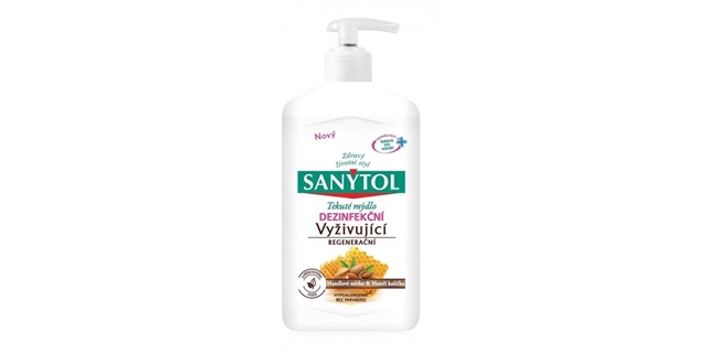 SANYTOL Dezinfekční mýdlo vyživující 250 ml                                                                                                                                                                                                               