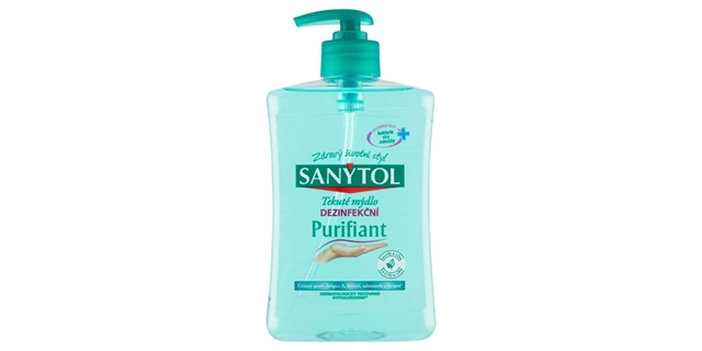 SANYTOL Dezinfekční mýdlo Purifiant 500 ml                                                                                                                                                                                                                