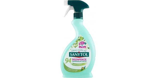 SANYTOL Dezinfekce 94% rostlinného původu sprej 500 ml                                                                                                                                                                                                    