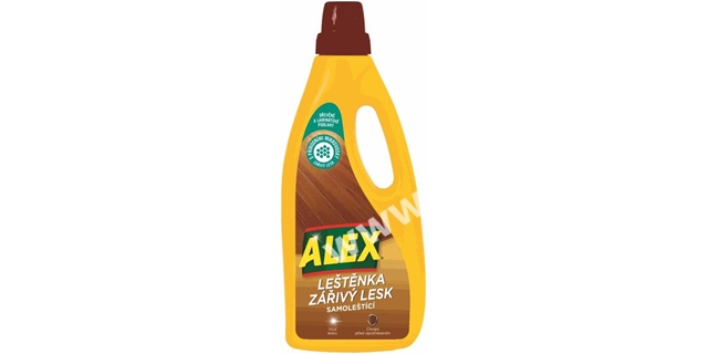 ALEX LEŠTĚNKA ZÁŘIVÝ LESK na dřevo, laminát 750 ml                                                                                                                                                                                                        
