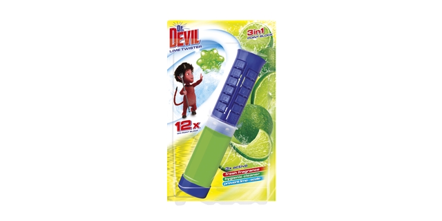 Dr. DEVIL 3in1 WC POINT BLOCK 75ml Lime twister                                                                                                                                                                                                           