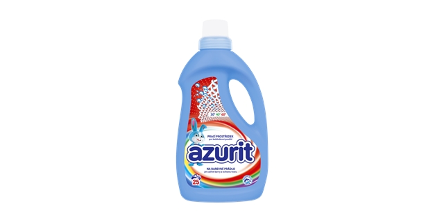 AZURIT speciální tekutý prací prostředek 62 dávek / 2480 ml na barevné prádlo                                                                                                                                                                             