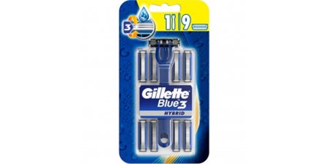 Gillette Blue 3 Hybrid (holící strojek + 9 ks náhradních hlavic)                                                                                                                                                                                          