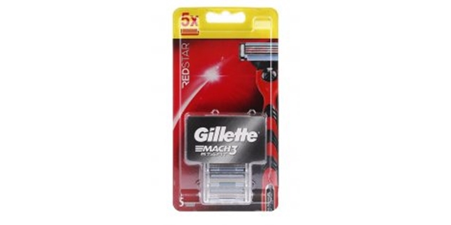 Gillette Mach 3 Start Red star - náhradní hlavice 5 ks                                                                                                                                                                                                    
