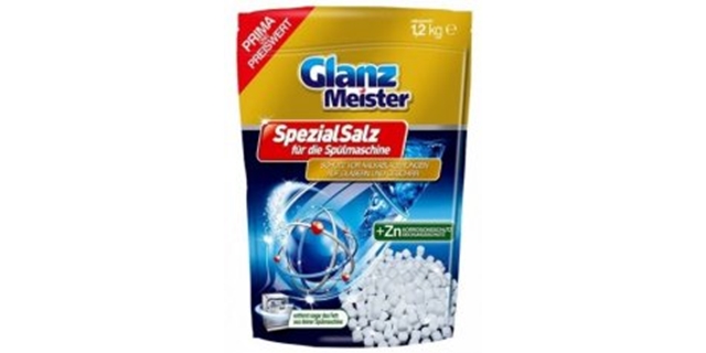 GlanzMeister modrá sůl do myčky 1,2 kg + s příměsí Zinku                                                                                                                                                                                                  
