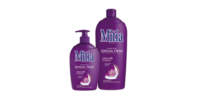 MITIA tekuté mýdlo s dávkovačem 500 ml Sensual fresh                                                                                                                                                                                                      