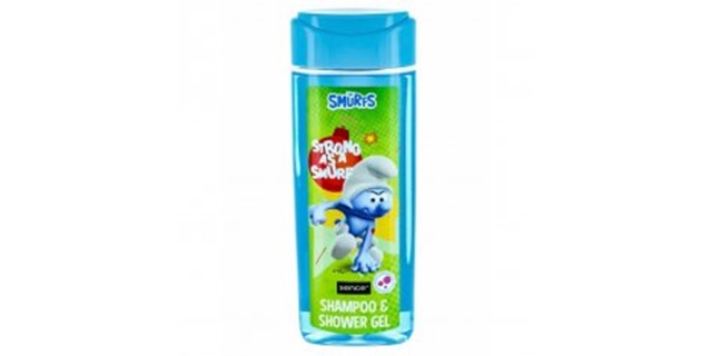 Smurfs (Šampon+sprchový gel) 210 ml Green Bubblegum                                                                                                                                                                                                       