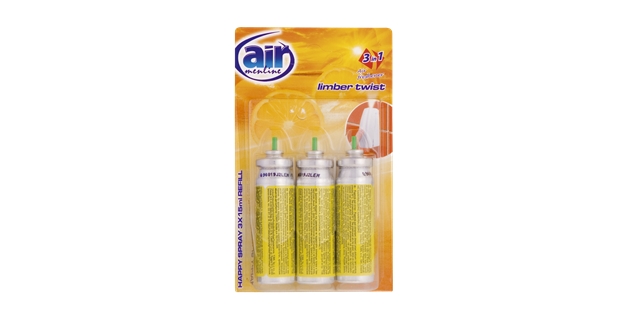 AIR menline happy spray osvěžovač refill 3x15ml Limber                                                                                                                                                                                                    