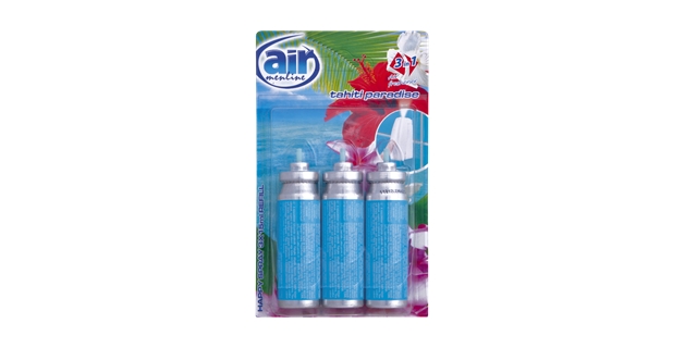 AIR menline happy spray osvěžovač refill 3x15ml Tahiti Paradise                                                                                                                                                                                           