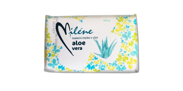 Toaletní mýdlo Miléne Aloe Vera v papíru 100g                                                                                                                                                                                                             