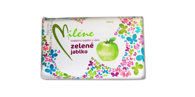 Toaletní mýdlo Miléne zelené jablko v papíru 100g                                                                                                                                                                                                         