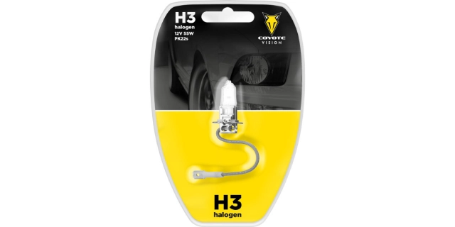 Žárovka 12V H3 55W COYOTE VISION blistr                                                                                                                                                                                                                   