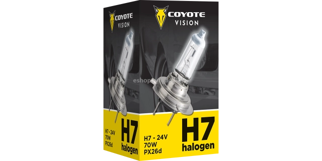 Žárovka 24V H7 70W COYOTE VISION                                                                                                                                                                                                                          