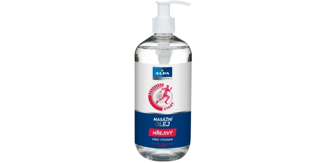 ALPA masážní olej HŘEJIVÝ 500 ml                                                                                                                                                                                                                          