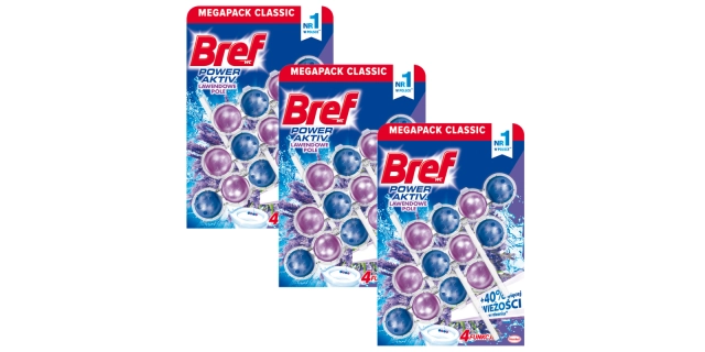 Bref Power Aktiv Lavender 3x50g                                                                                                                                                                                                                           