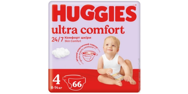 HUGGIES® Ultra Comfort 4 (66) Mega novinka                                                                                                                                                                                                                