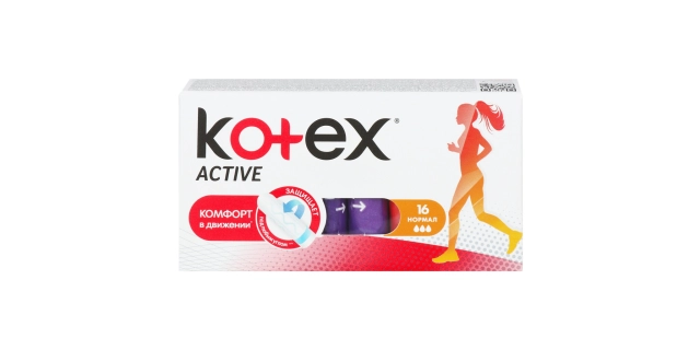 KOTEX® Tampons Active 16 Normal                                                                                                                                                                                                                           