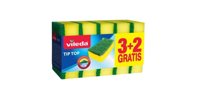 Vileda Tip Top houbička 3+2ks                                                                                                                                                                                                                             