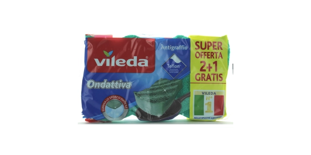Vileda PUR active houbička střední 2ks                                                                                                                                                                                                                    