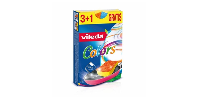 Vileda PUR active Colors houbička 3+1ks                                                                                                                                                                                                                   