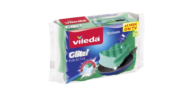 Vileda PUR active houbička vysoká 2ks                                                                                                                                                                                                                     
