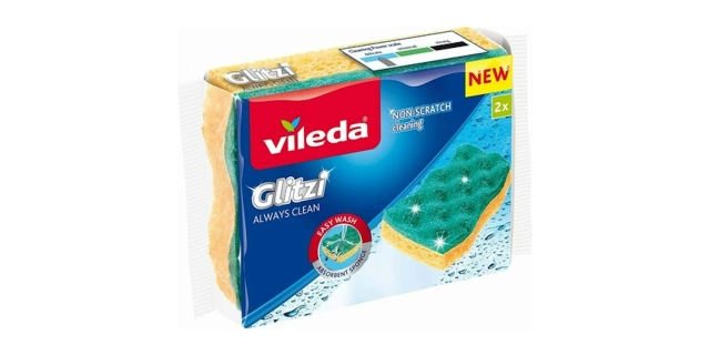 Vileda Glitzi Always Clean visk houb 2ks                                                                                                                                                                                                                  