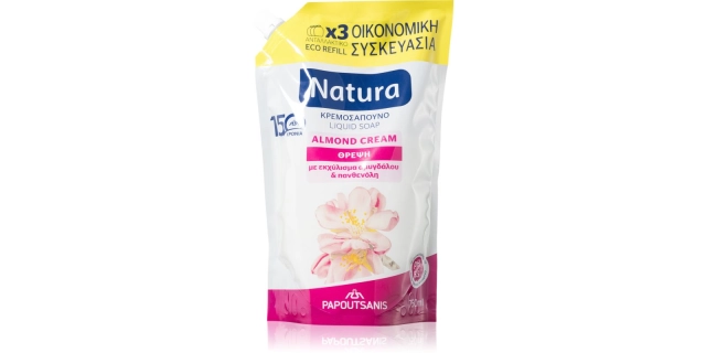 NATURA L/S REFILL ALMOND CREAM 750ML/24                                                                                                                                                                                                                   