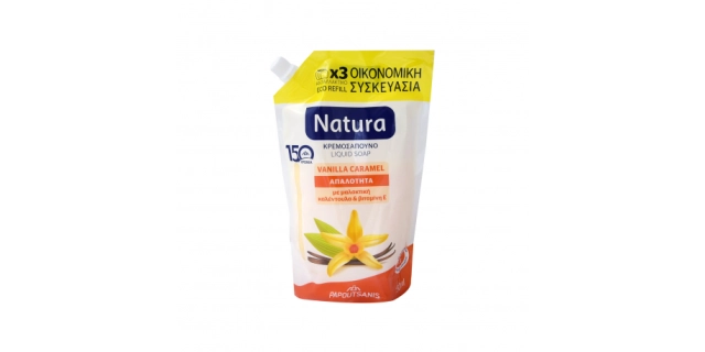 NATURA L/S REFILL VANILLA & CARAMEL 750ML/24                                                                                                                                                                                                              
