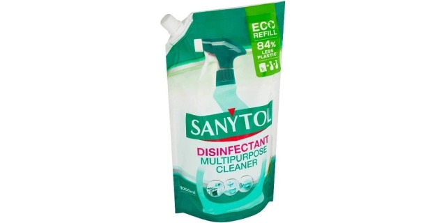 SANYTOL Dezinfekce univerzální čistič - eukalyptus náhradní náplň 1.000 ml                                                                                                                                                                                