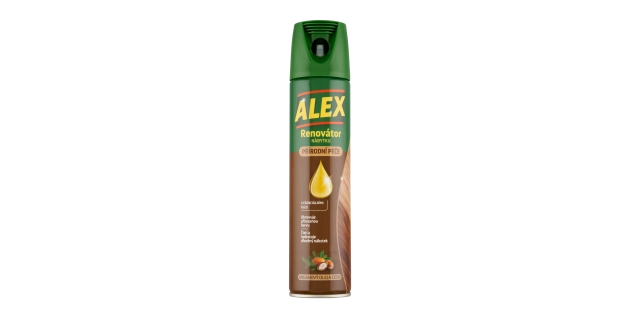ALEX aerosol renovátor nábytku arganový olej a cedr - aerosol 400ml                                                                                                                                                                                       