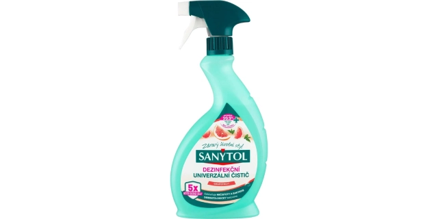 SANYTOL Dezinfekční univerzální čistič - sprej grep 500 ml NEW                                                                                                                                                                                            