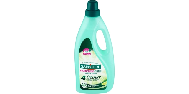 SANYTOL Dezinfekce univerzální čistič podlahy a plochy 4 účinky 1000 ml NEW                                                                                                                                                                               