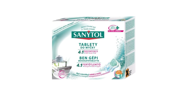 SANYTOL Tablety do myčky 4v1 40 ks                                                                                                                                                                                                                        