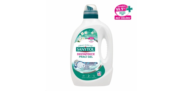 SANYTOL dezinfekční prací gel květinová vůně 53 dávek 2,7 l                                                                                                                                                                                               
