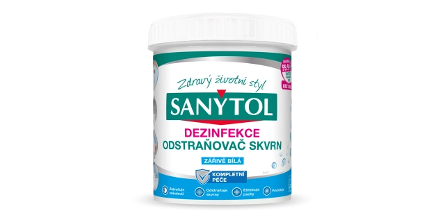 SANYTOL Dezinfekční odstraňovač skvrn Zářivě bílá 450 g                                                                                                                                                                                                   