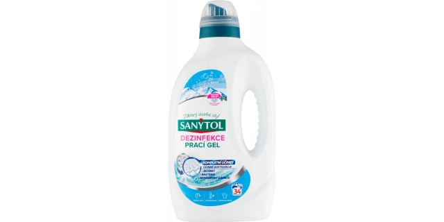 SANYTOL dezinfekční prací gel Grand Air 34 dávek 1,7 l NEW                                                                                                                                                                                                