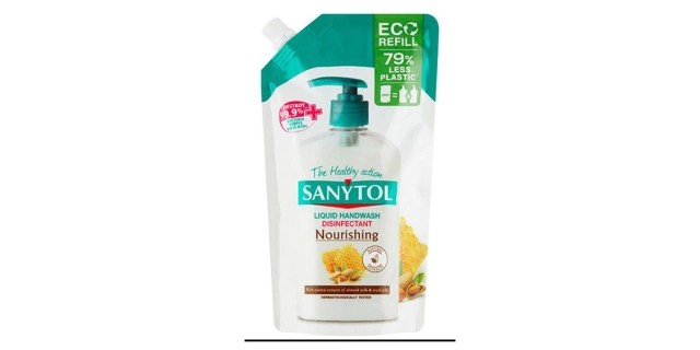 SANYTOL Antib. mýdlo 95% přír.složení vyživující náhradní náplň 500ml DOYPACK                                                                                                                                                                             