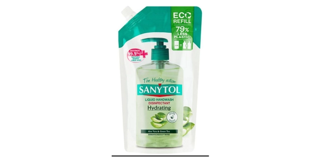 SANYTOL Antib. mýdlo 95% přír.složení hydratující náhradní náplň 500ml DOYPACK                                                                                                                                                                            