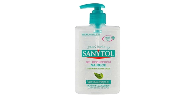 SANYTOL Dezinfekční gel na ruce pro citlivou pokožku 250 ml                                                                                                                                                                                               