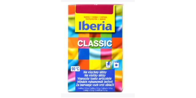 IBERIA Barva na textil vínově červená 2 x 12,5 g                                                                                                                                                                                                          