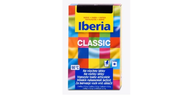 IBERIA Barva na textil černá 2 x 12,5 g                                                                                                                                                                                                                   