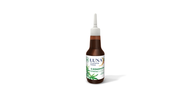 LUNA vlasová voda s konopným extraktem 120 ml                                                                                                                                                                                                             